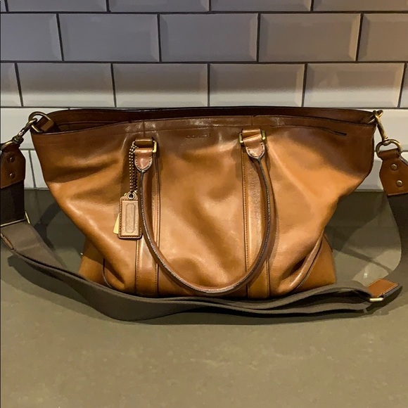 Good condition saddle brown coach bag . - Picture 1 of 6